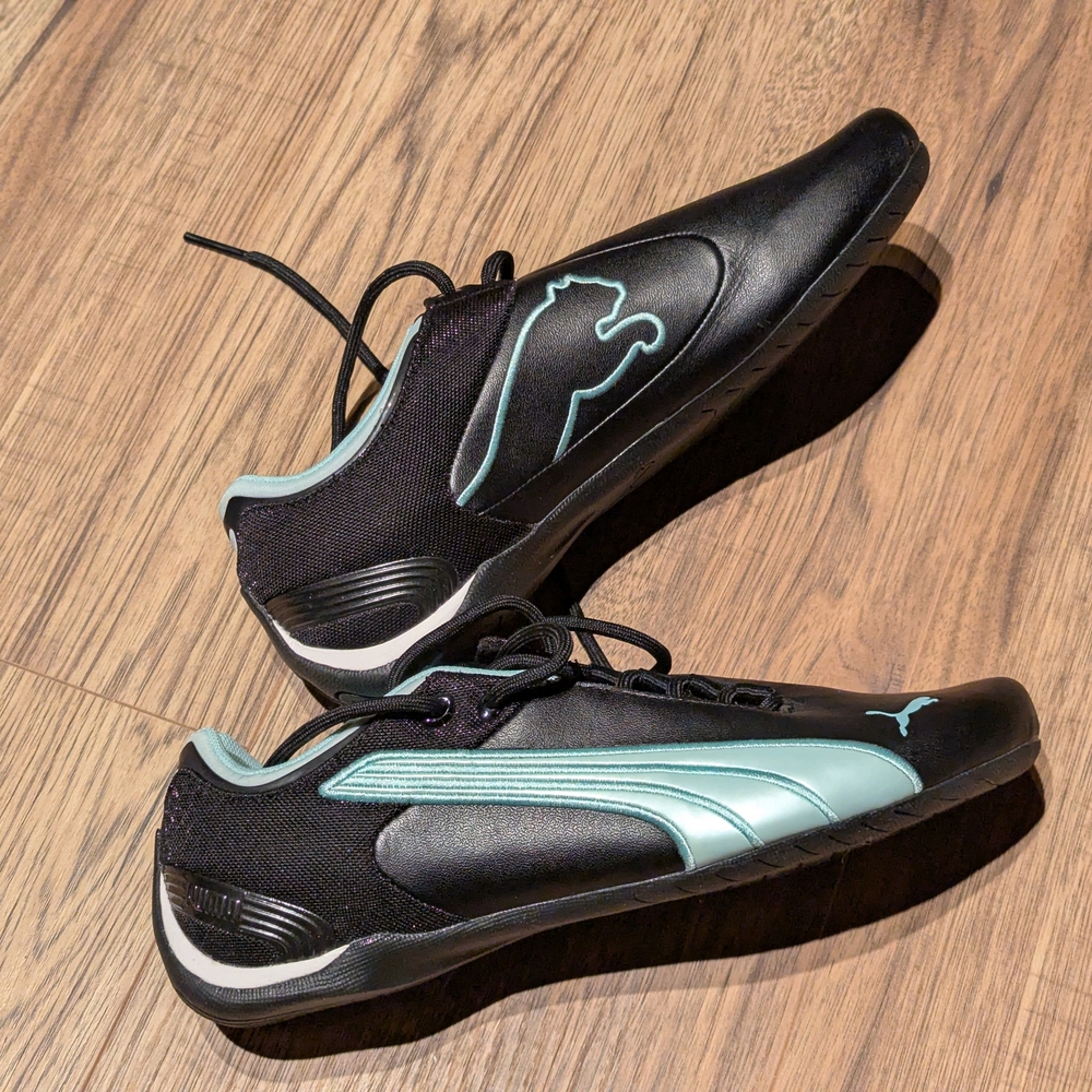 Puma Black and Blue Women's Shoes